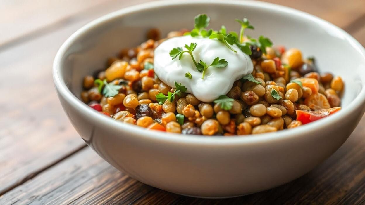 A traditional Latvian meal featuring rye bread, smoked meats, and fresh local ingredients.