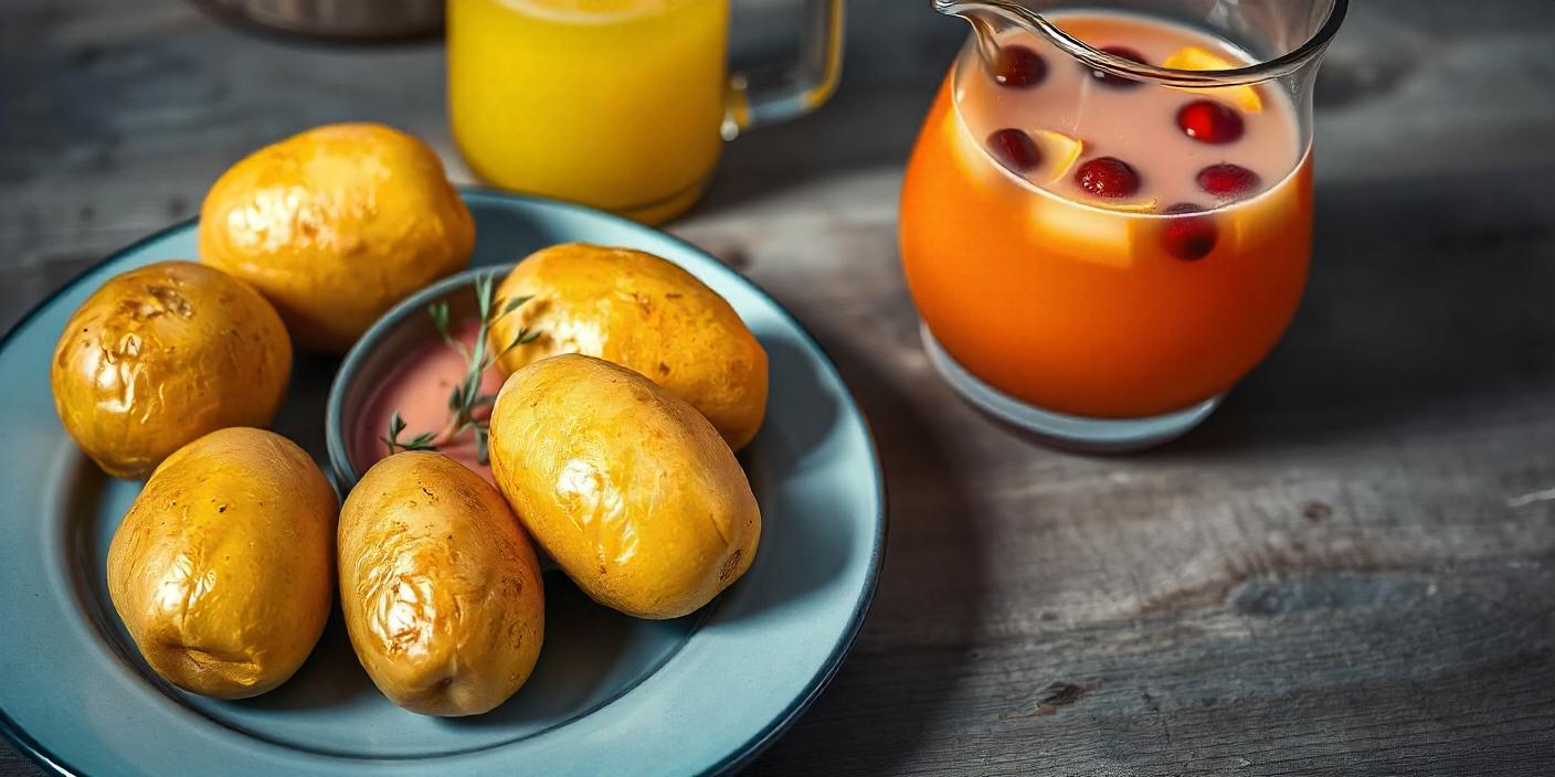 A plate of baked potatoes served with a variety of toppings.