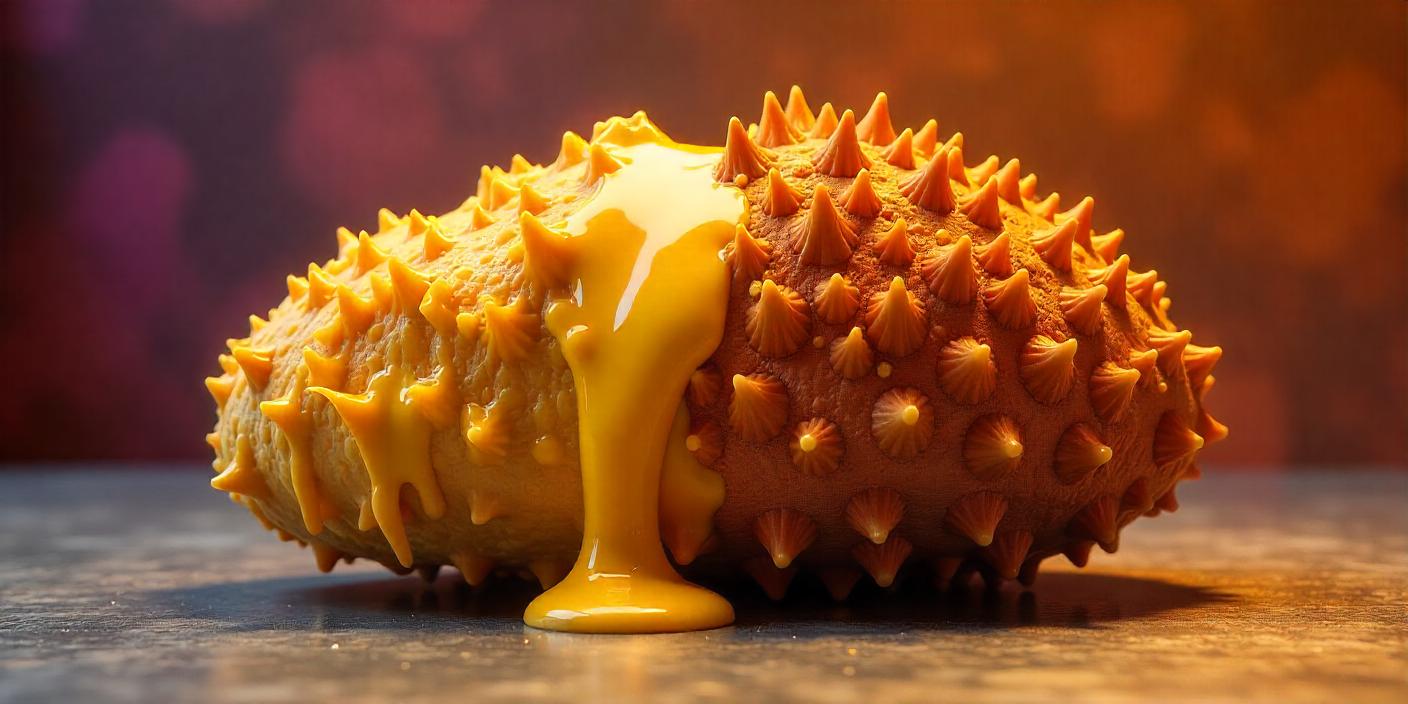 A spiky bread loaf resembling a porcupine, served on a wooden table.