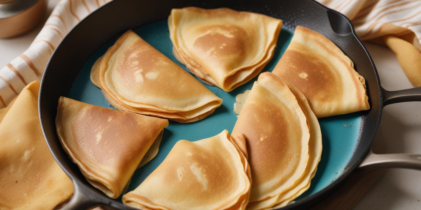 Pan-fried dumplings arranged in a skillet, ready to be served.