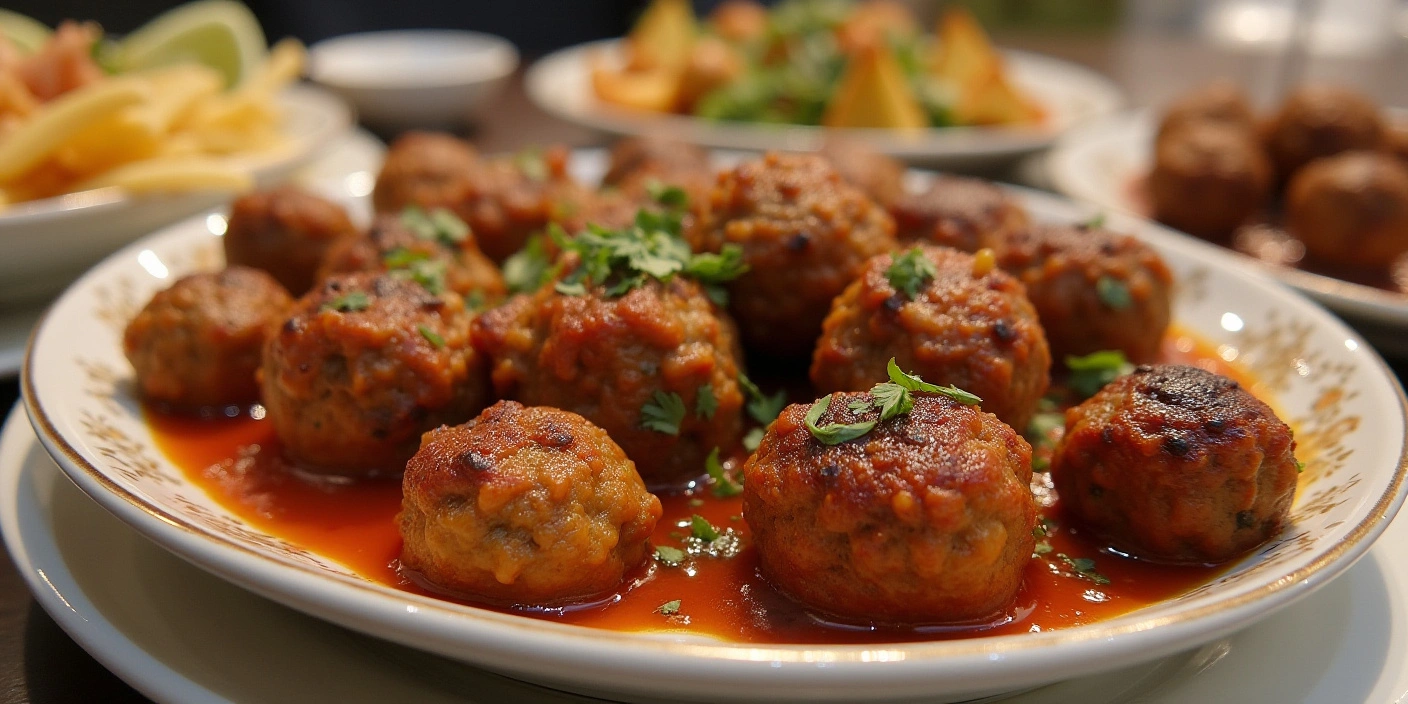 Mediterranean Meatballs – Succulent meatballs in a rich tomato sauce with herbs.