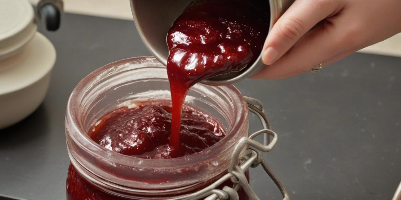 Pierogi stuffed with fruit, topped with sugar and served with jam. BookOfFoods