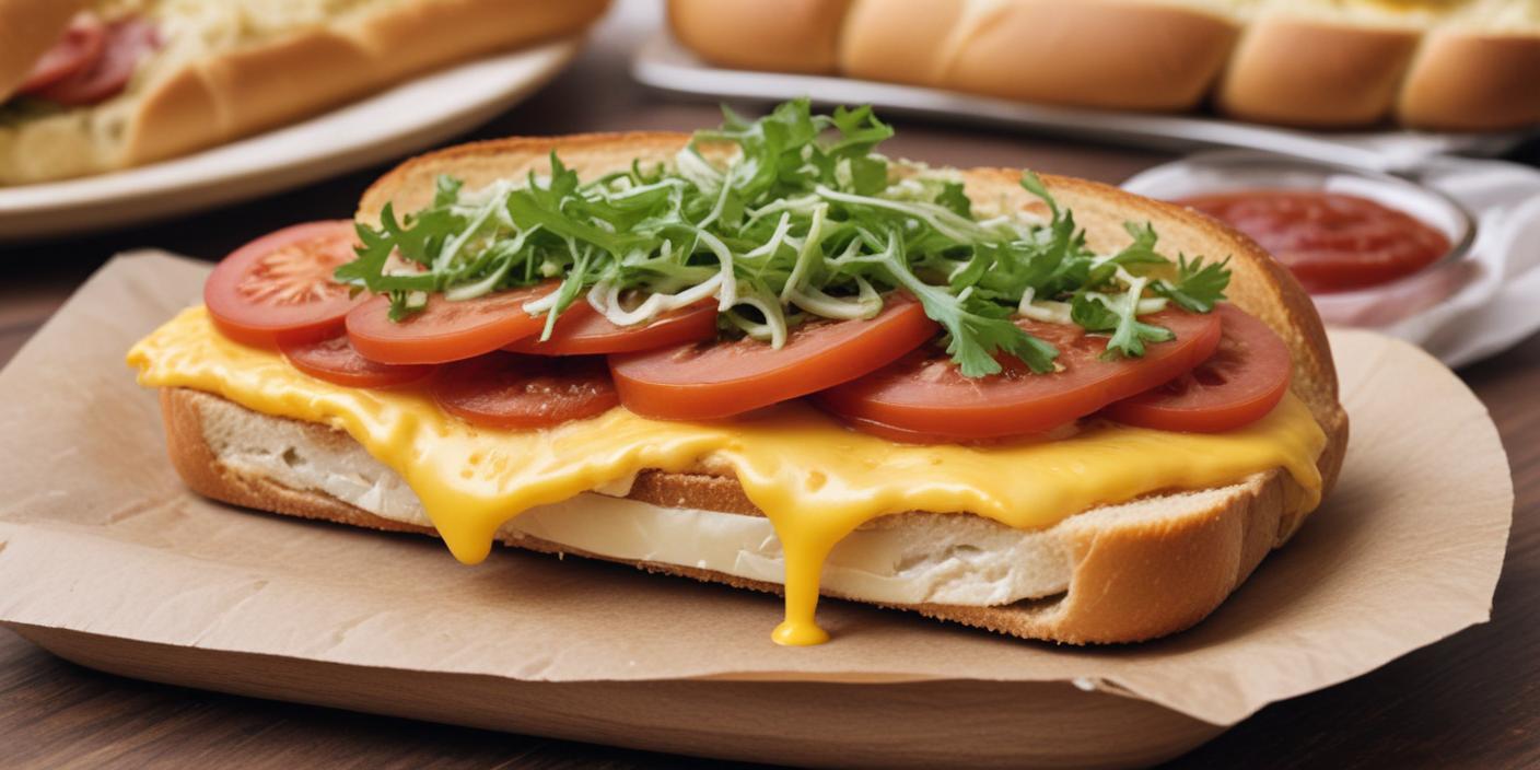 Open-Faced Cheese and Tomato Sandwich – A toasty sandwich with melted cheese, tomatoes, and fresh greens.