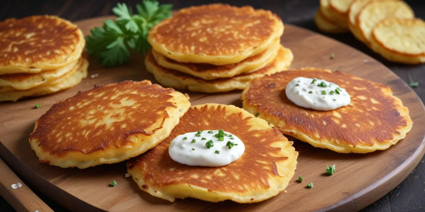 Placki ziemniaczane are crispy and golden Polish potato pancakes.