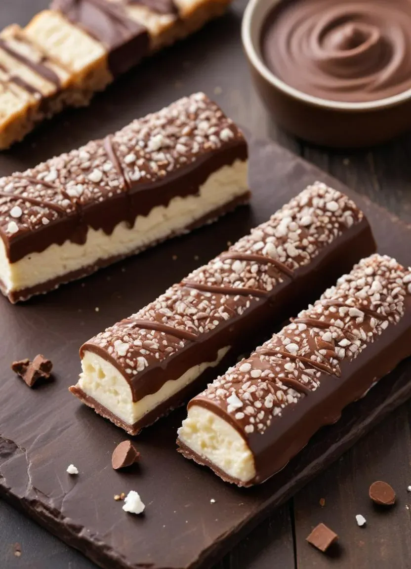 A beloved Hungarian dessert snack made from tangy sweetened cottage cheese, shaped into soft bars and coated in silky chocolate.