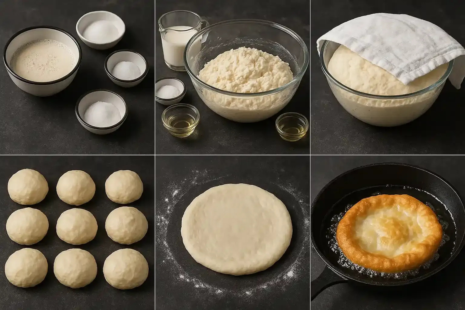 The Process of Making Hungarian Lángos