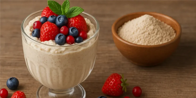 Kama is a traditional Estonian superfood made from a blend of roasted grains such as barley, rye, oats, and sometimes peas.