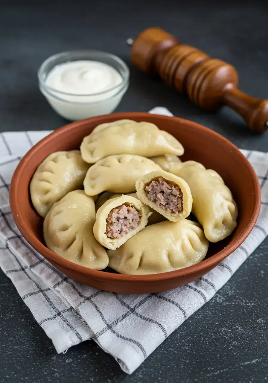 Estonian pelmeenid are small, handmade dumplings filled with seasoned pork or beef, then either boiled or pan-fried. A rustic, heartwarming dish that’s quick to cook and endlessly satisfying.