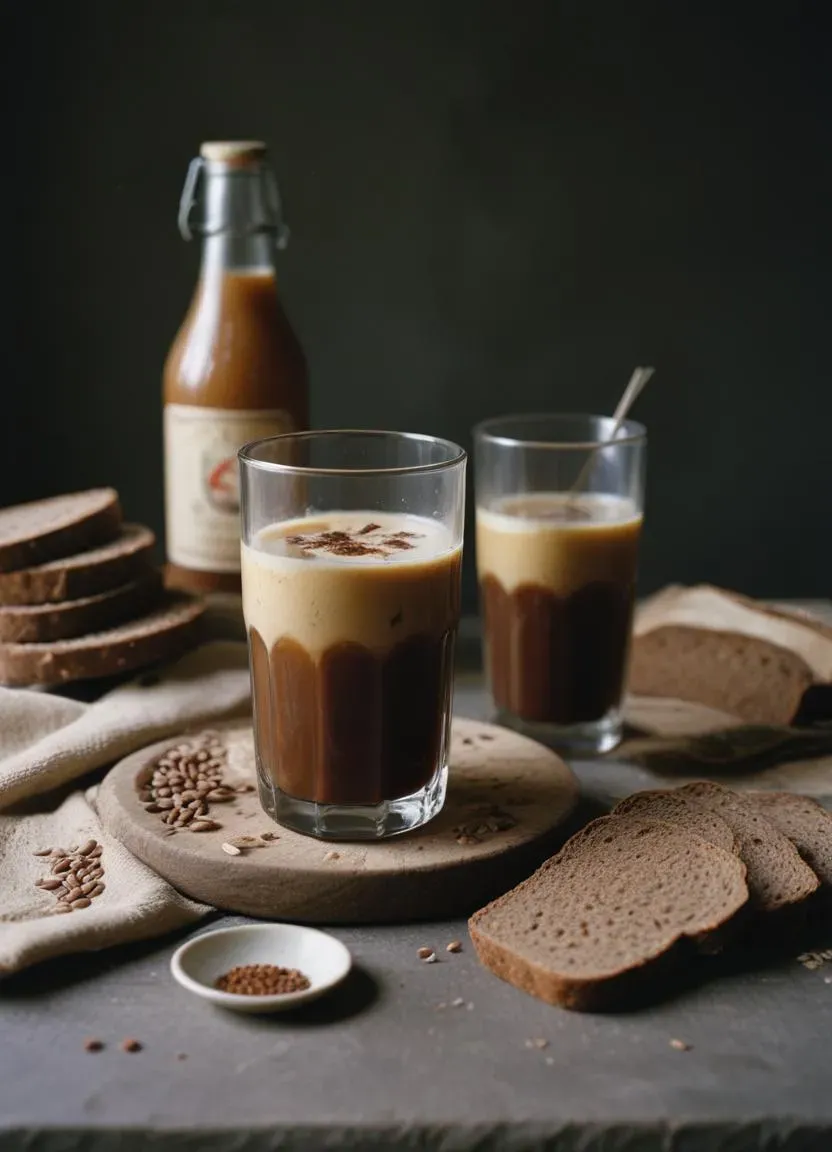 Kali is a classic fermented beverage from Estonia, made from rye bread, sugar, water, and yeast.