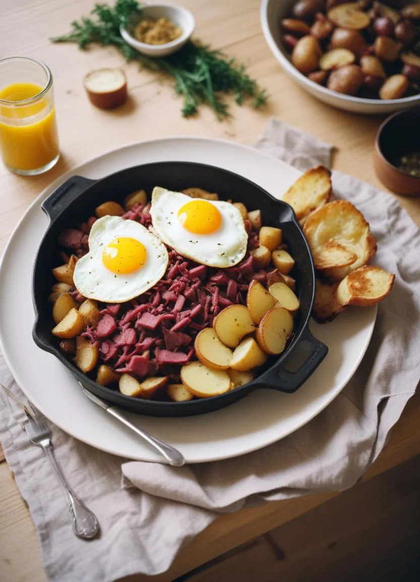 Pytt i panna is a classic Swedish dish that transforms simple, leftover ingredients into a satisfying and flavorful meal.