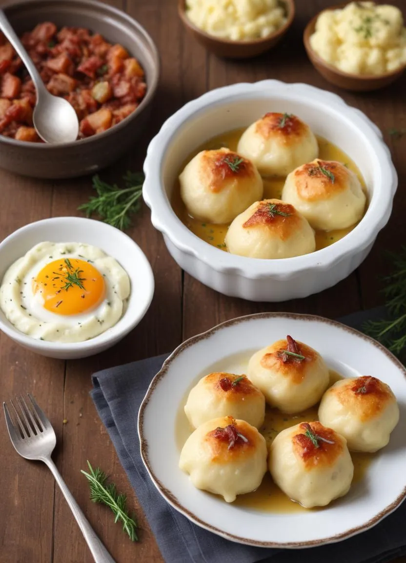 Kroppkakor are a classic Swedish comfort food, offering the perfect balance of flavors and textures. These soft, pillowy potato dumplings are filled with savory smoked pork or bacon, and seasoned with aromatic spices like allspice.