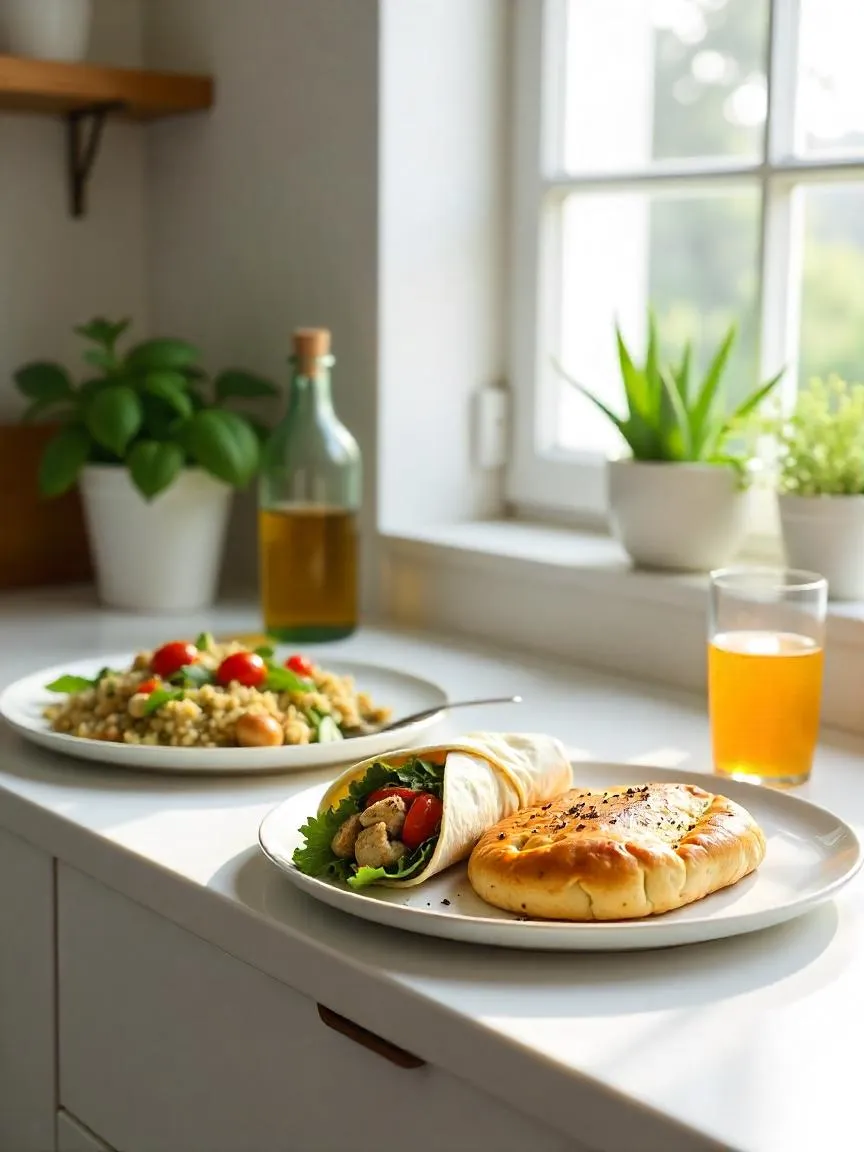 A fresh take on traditional Greek dishes with health-conscious twists and global fusion, served in a contemporary setting with clean, vibrant presentation. 