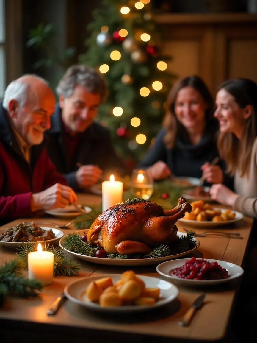 Detailed instructions and ingredients for preparing slow-roasted Danish Christmas duck.