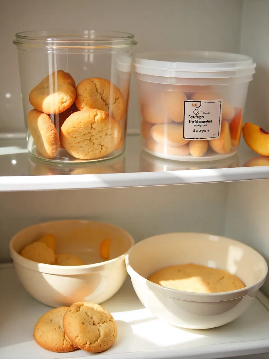 Storage and make-ahead tips for keeping peach ricotta cookies fresh and soft