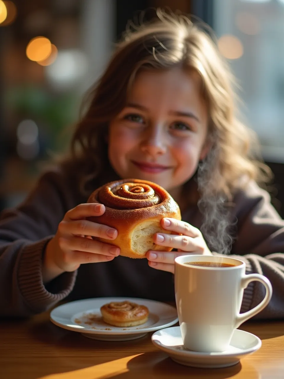 Homemade cinnamon roll process from dough to glazed rolls.