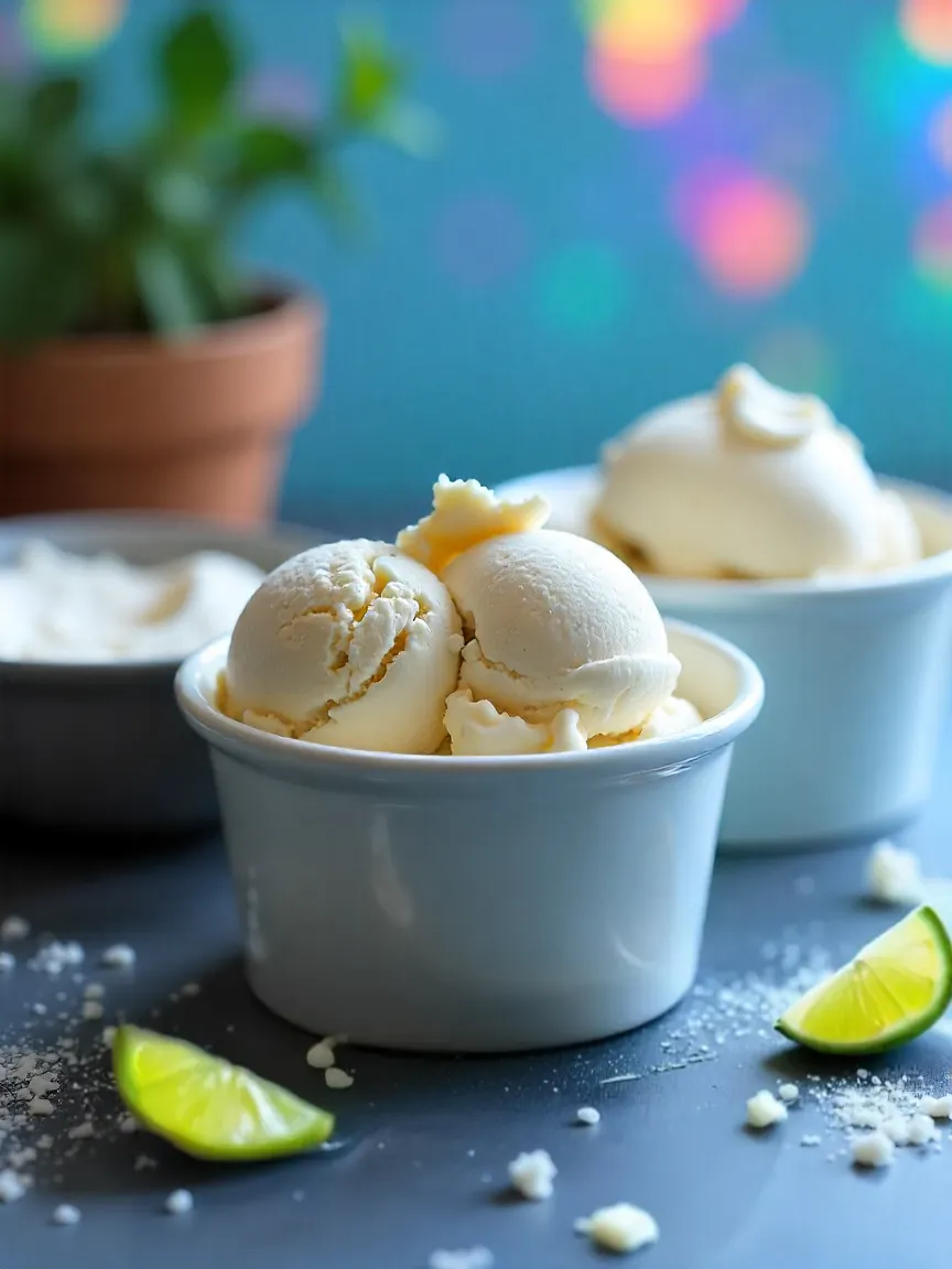 Homemade ice cream stored properly in freezer tubs.