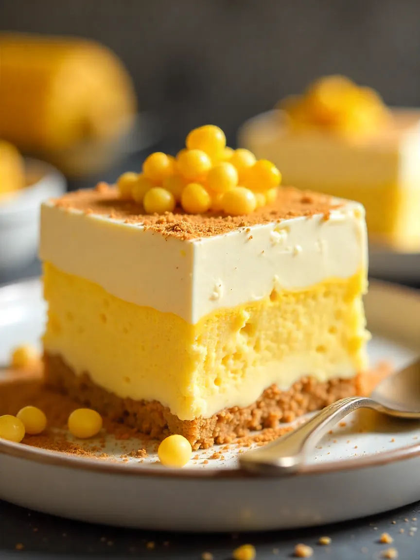 Creamy corn tiramisu dessert with layered presentation and fresh corn ingredients on a rustic summer table.