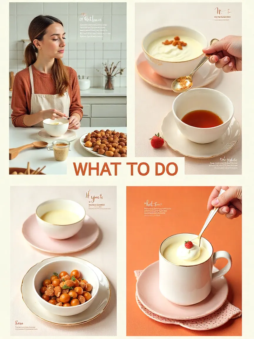 Collage showing common no-bake dessert mistakes vs correct prep techniques.