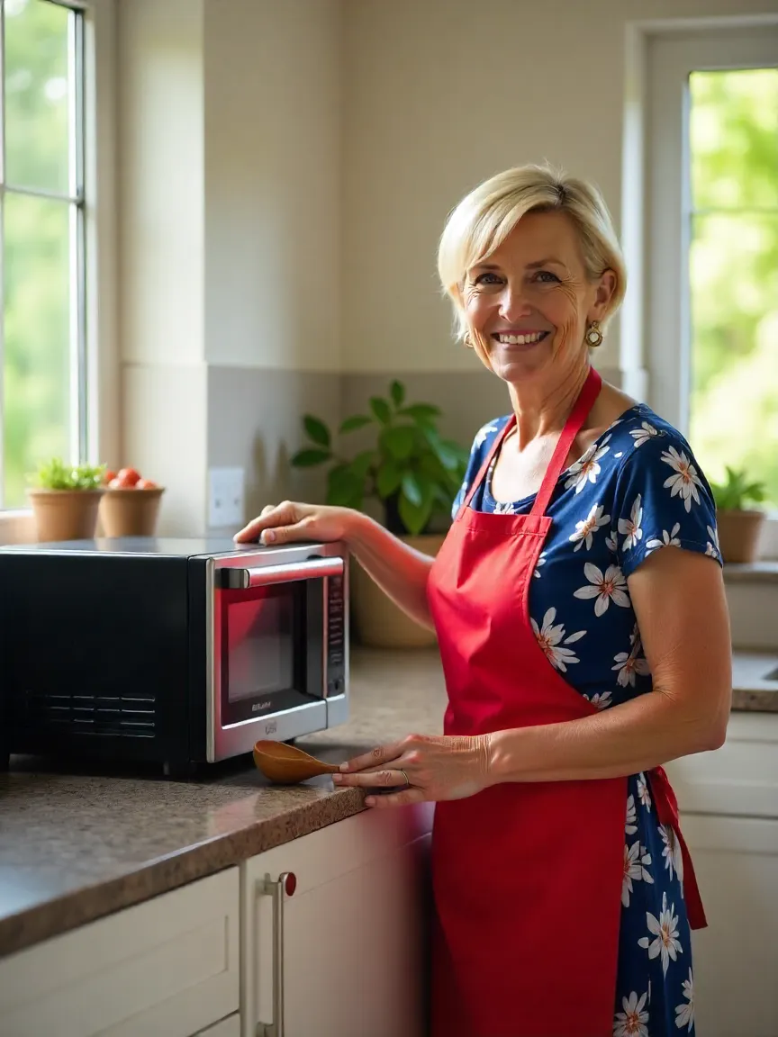 Modern kitchen with Glen OTG and microwave, representing final choice for cooking needs. 