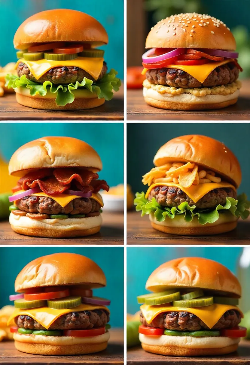 Guests building personalized burgers at a backyard burger bar while the relaxed host watches.