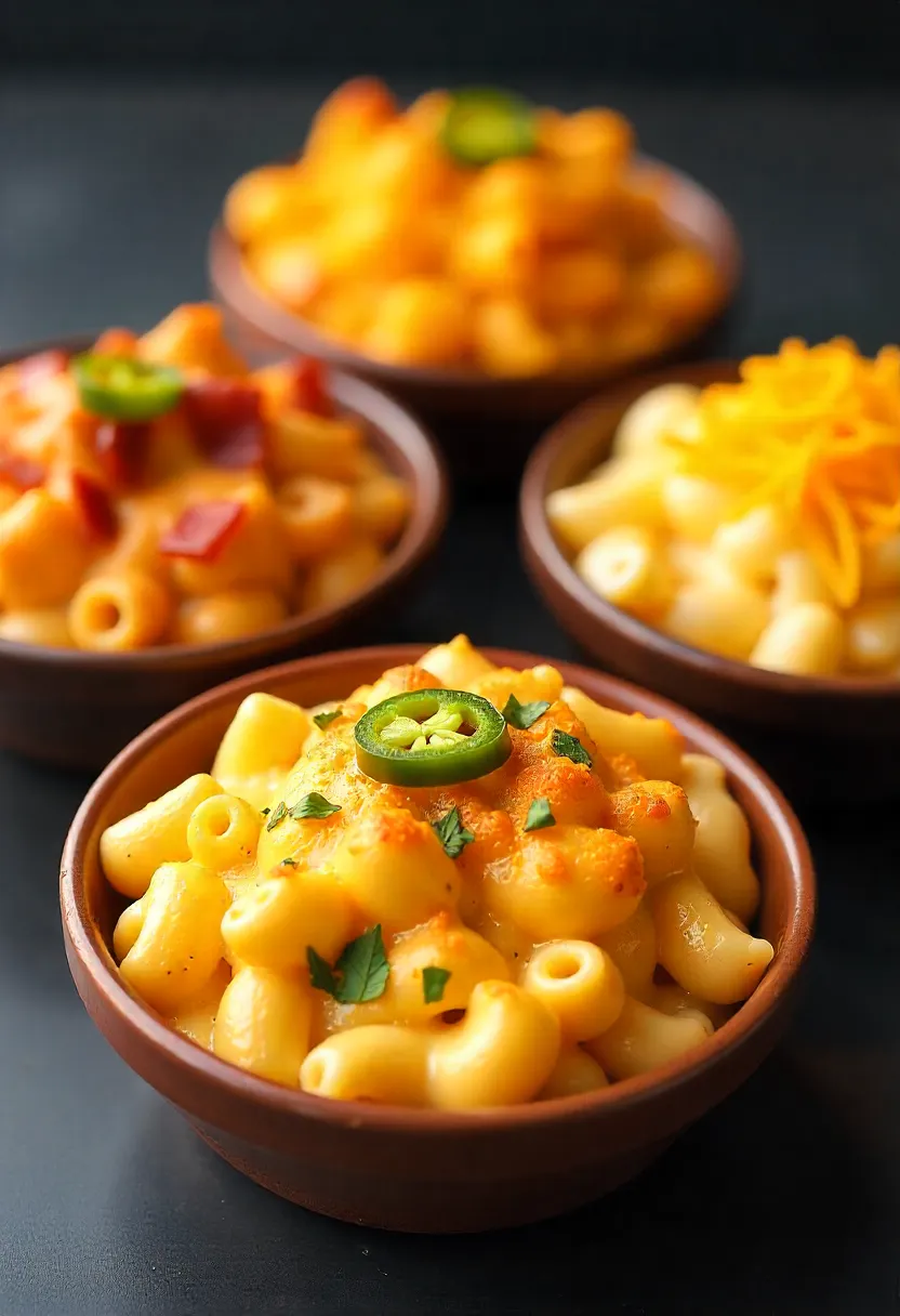 Hands preparing mac and cheese with grated cheese, warm milk, and careful stirring.