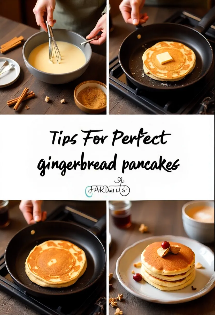 Batter resting, pancake cooking, and spices in a cozy winter kitchen setup.