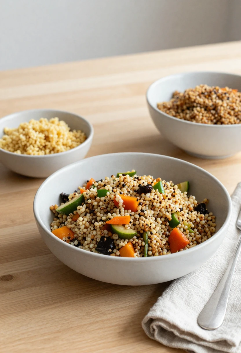Everyday meals made with quinoa, millet, and amaranth