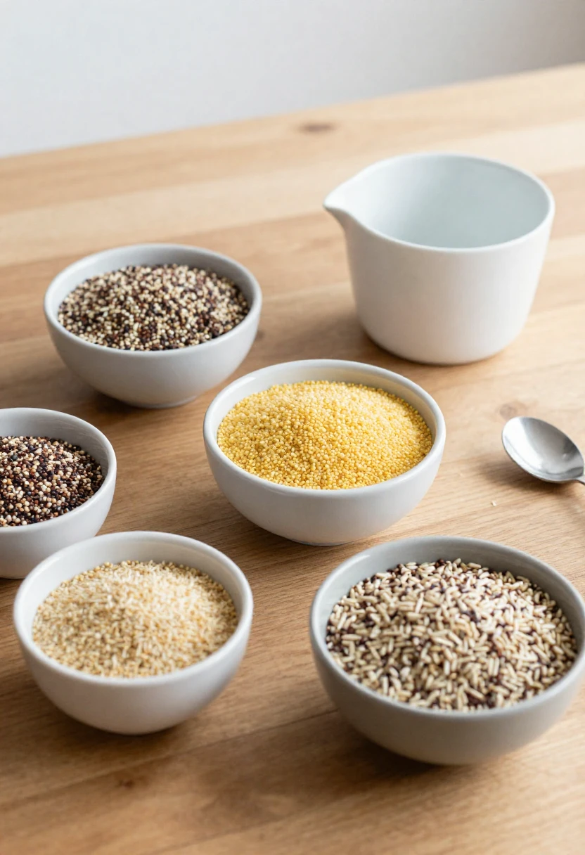 Ancient grains quinoa, millet, and amaranth shown simply to dispel common myths