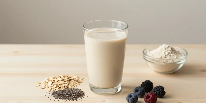 Diet shake with natural ingredients for healthy weight management