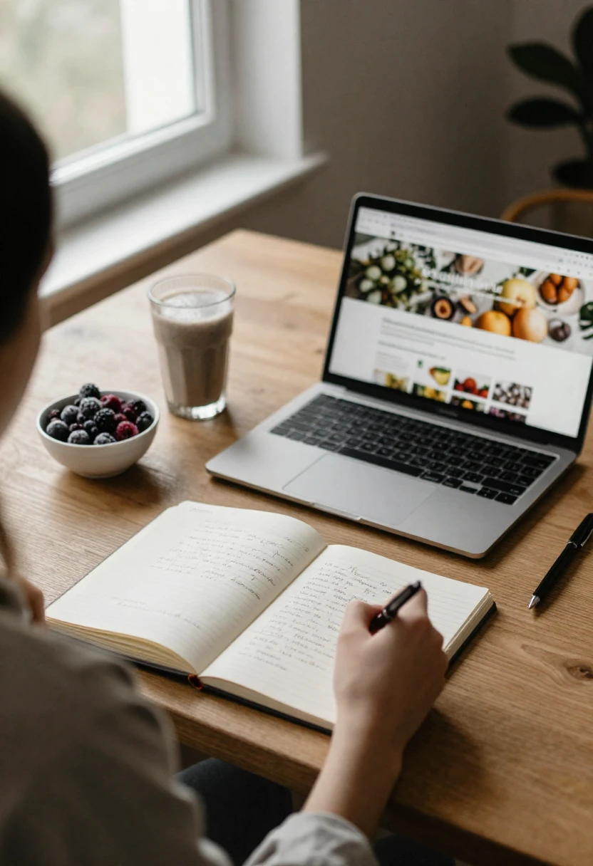 Researching questions about frozen berries and healthy eating at home