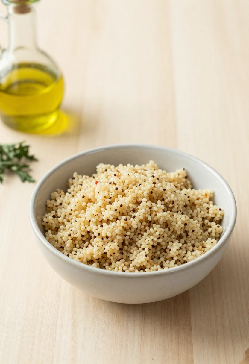 Cooked quinoa as a complete plant-based protein grain