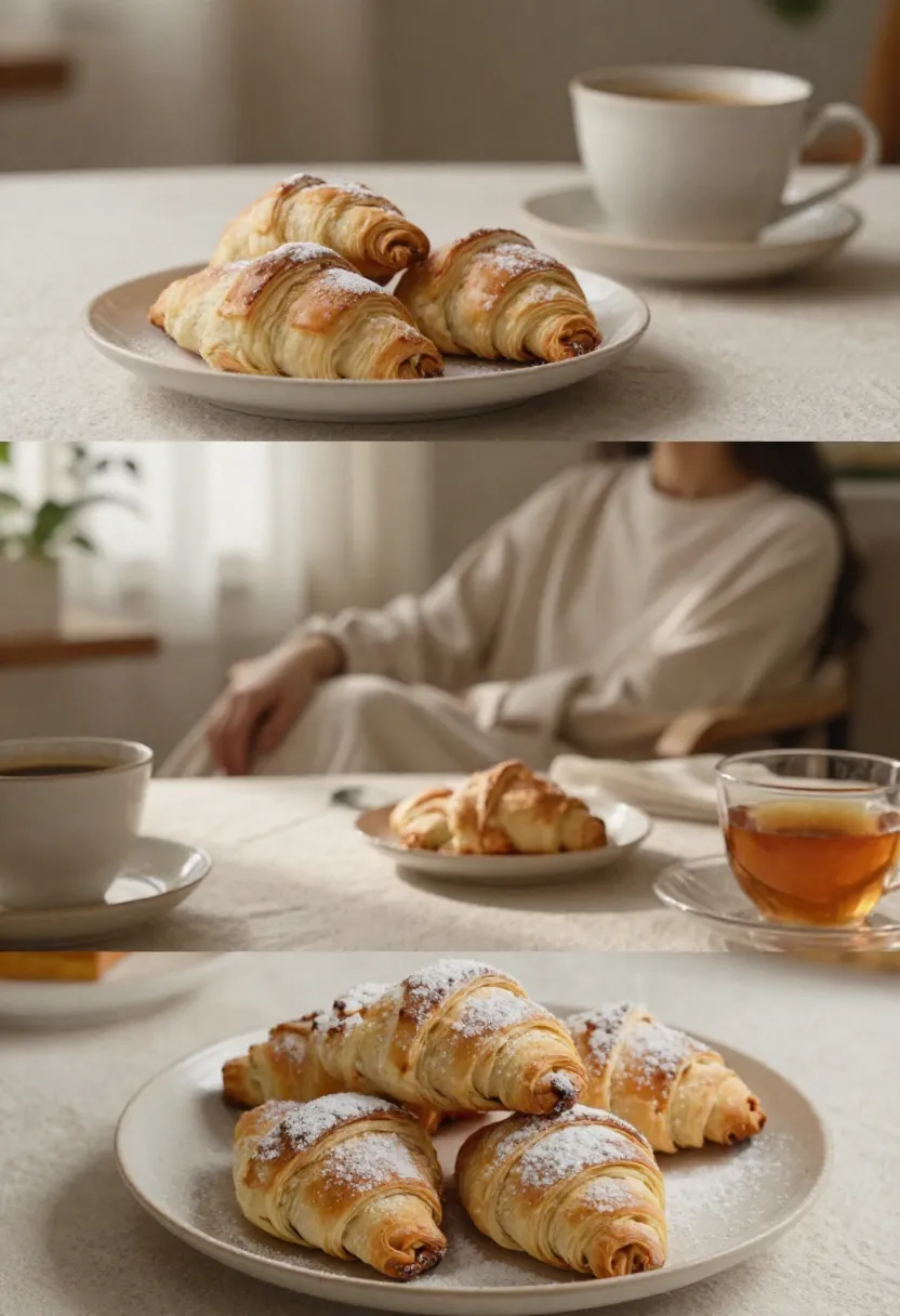 Rugelach served with coffee and tea in cozy everyday moments