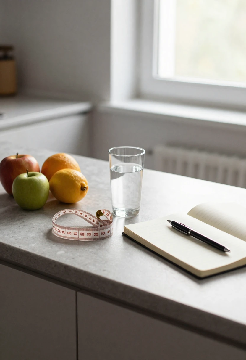 Healthy lifestyle choices representing sustainable weight loss