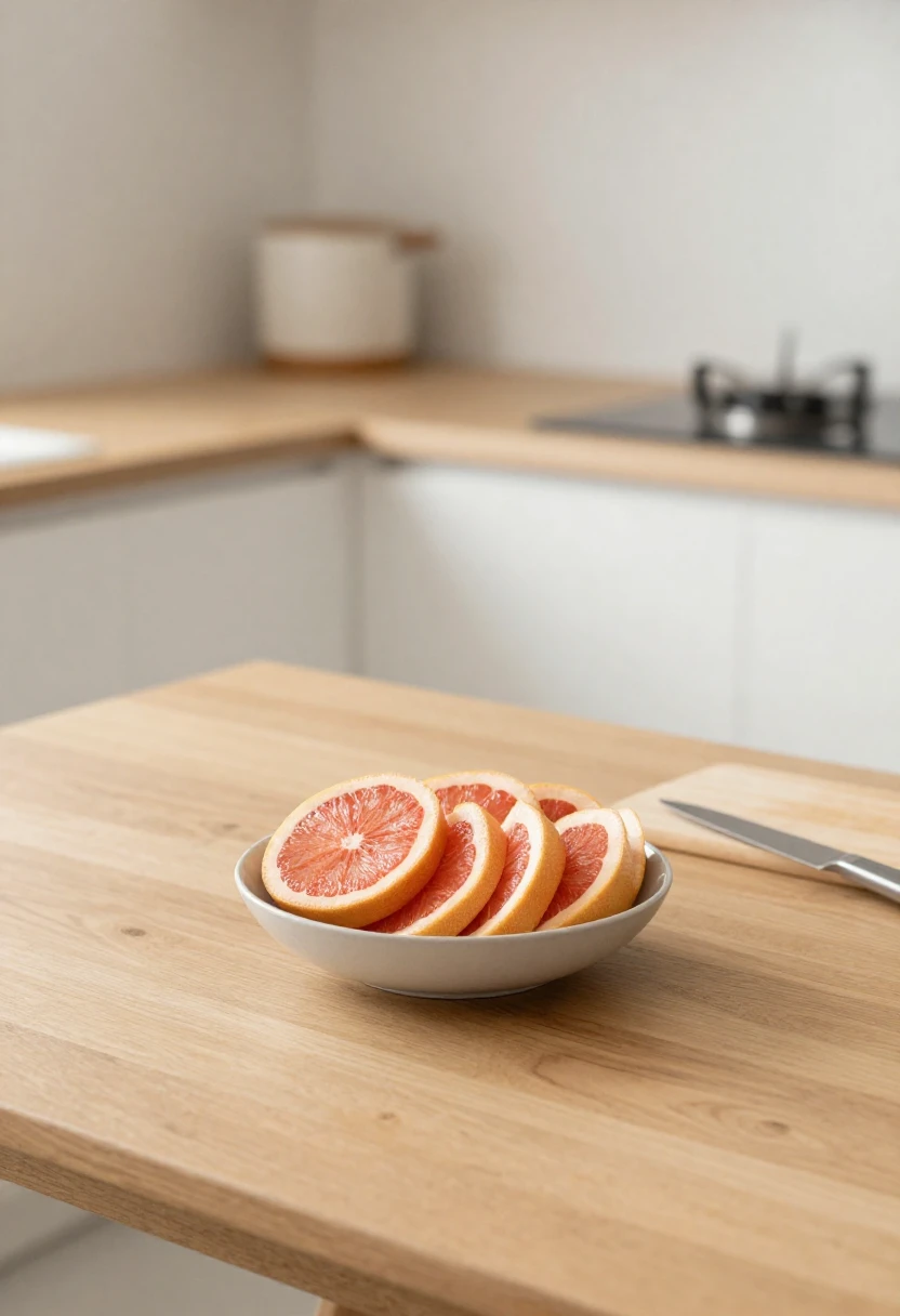 Fresh grapefruit segments in a bowl highlighting the nutrition profile of grapefruit