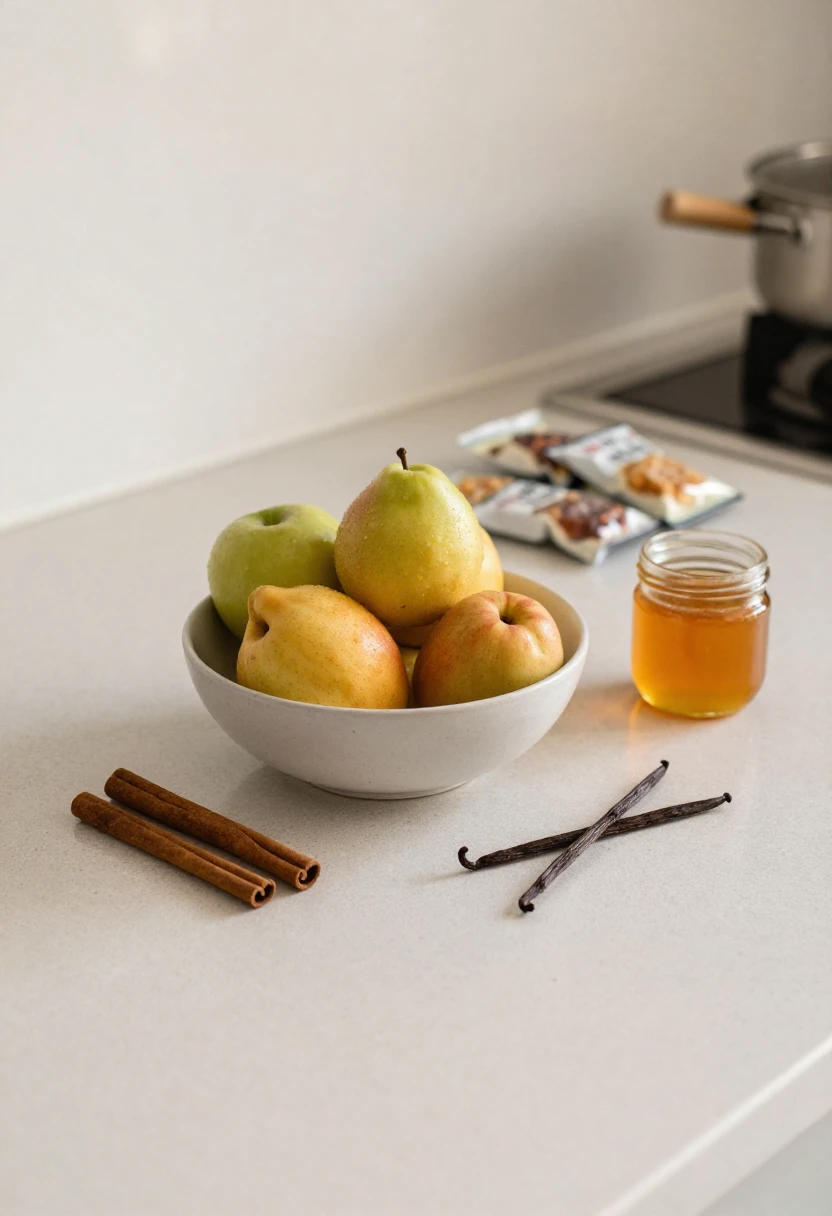 Fresh fruit, cinnamon, vanilla, and honey as gentler sweet options compared to sugar-free packaged snacks.