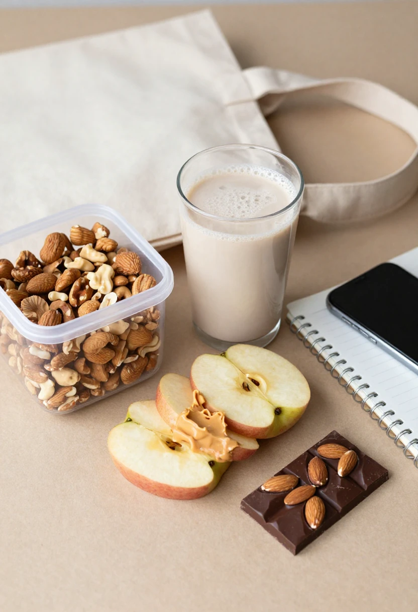 Healthy snack options prepared for busy days and different moods.