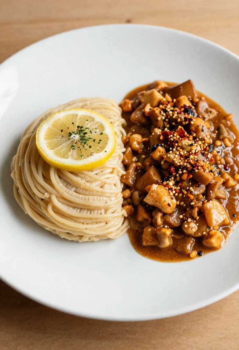 A simple meal shown before and after one easy flavor and texture upgrade.