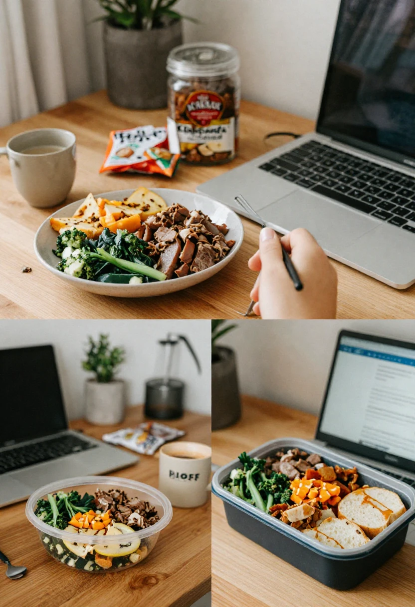 Healthy work meals and snacks for office, remote, and shift workers.