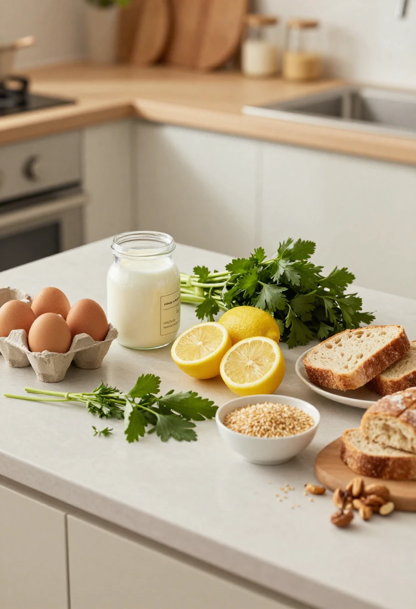 Flexible everyday ingredients arranged in a home kitchen for easy flavorful cooking.