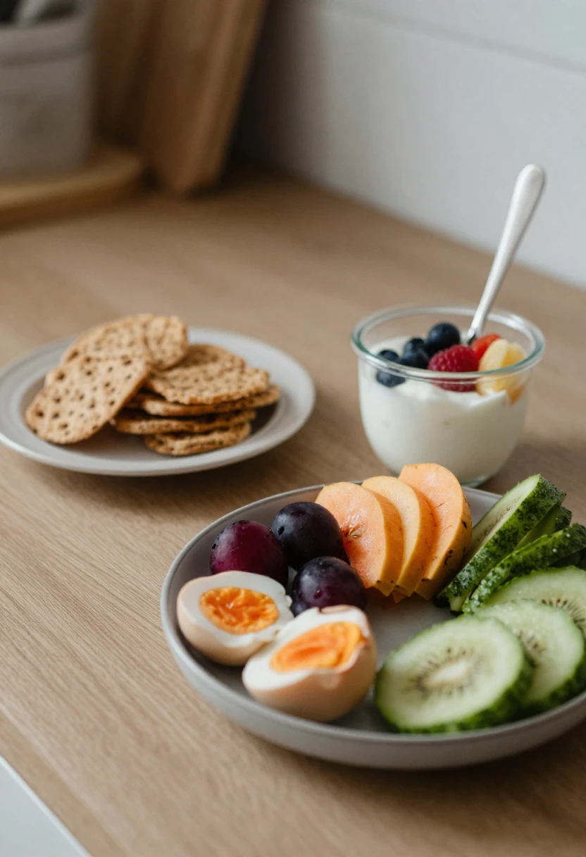 A visual contrast between a minimal snack and a more balanced, satisfying meal.