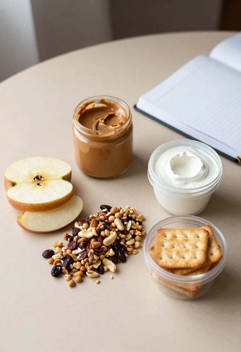Healthy snacks for work to prevent an afternoon energy crash.