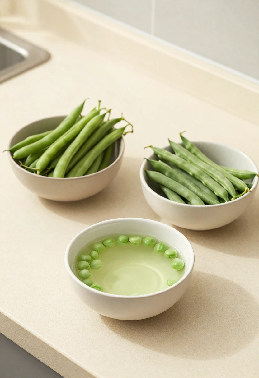 Fresh frozen and canned green beans for green bean casserole