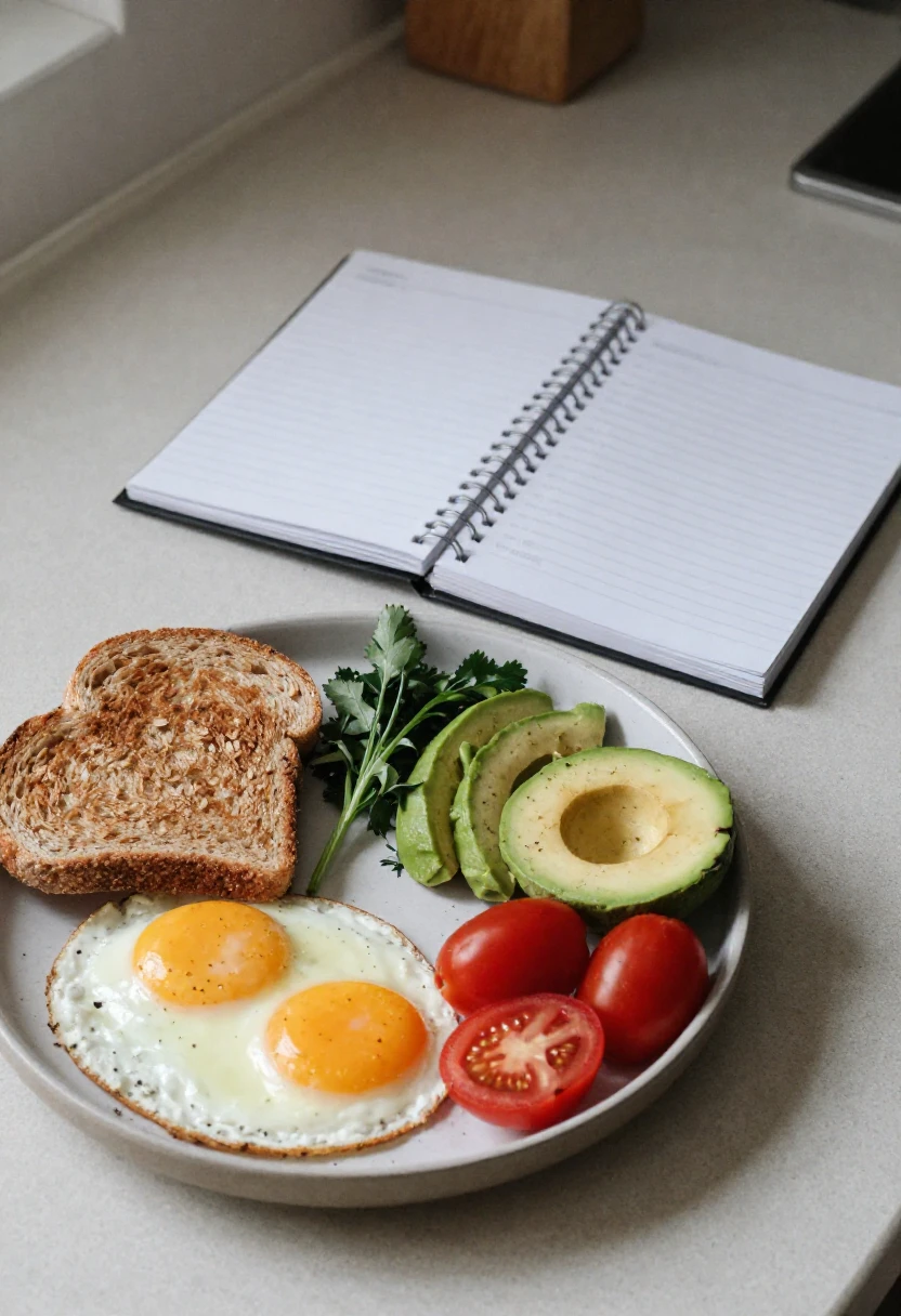 Wholesome breakfast plate showing that healthy eating is more than calorie counting