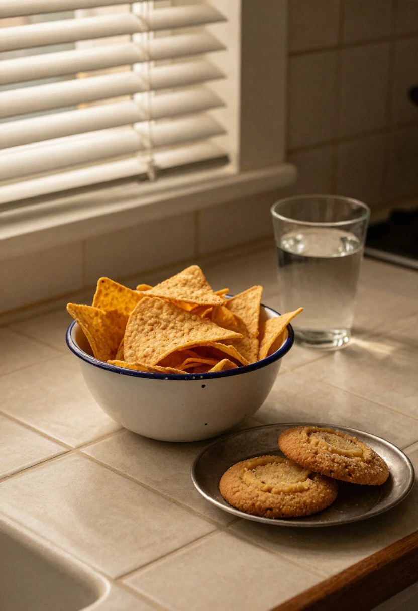 Treats served on plates and bowls to support mindful eating