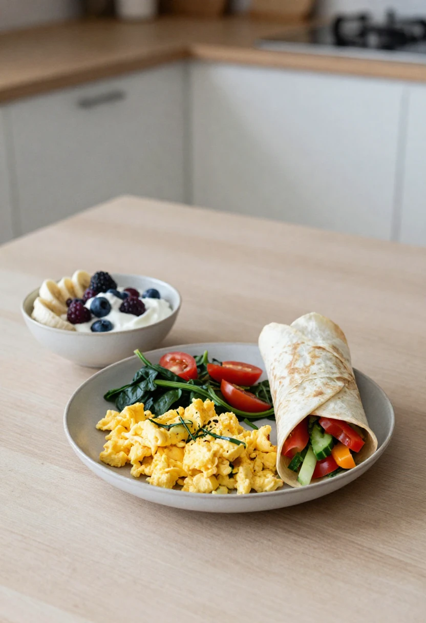 Everyday meals with easy fruit and vegetable additions.