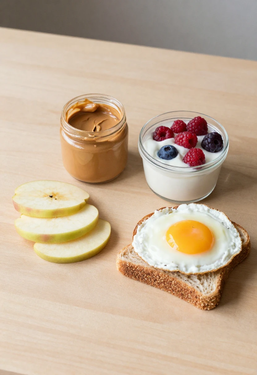 Balanced snacks with protein, fiber, and healthy fats to help reduce sugar cravings.