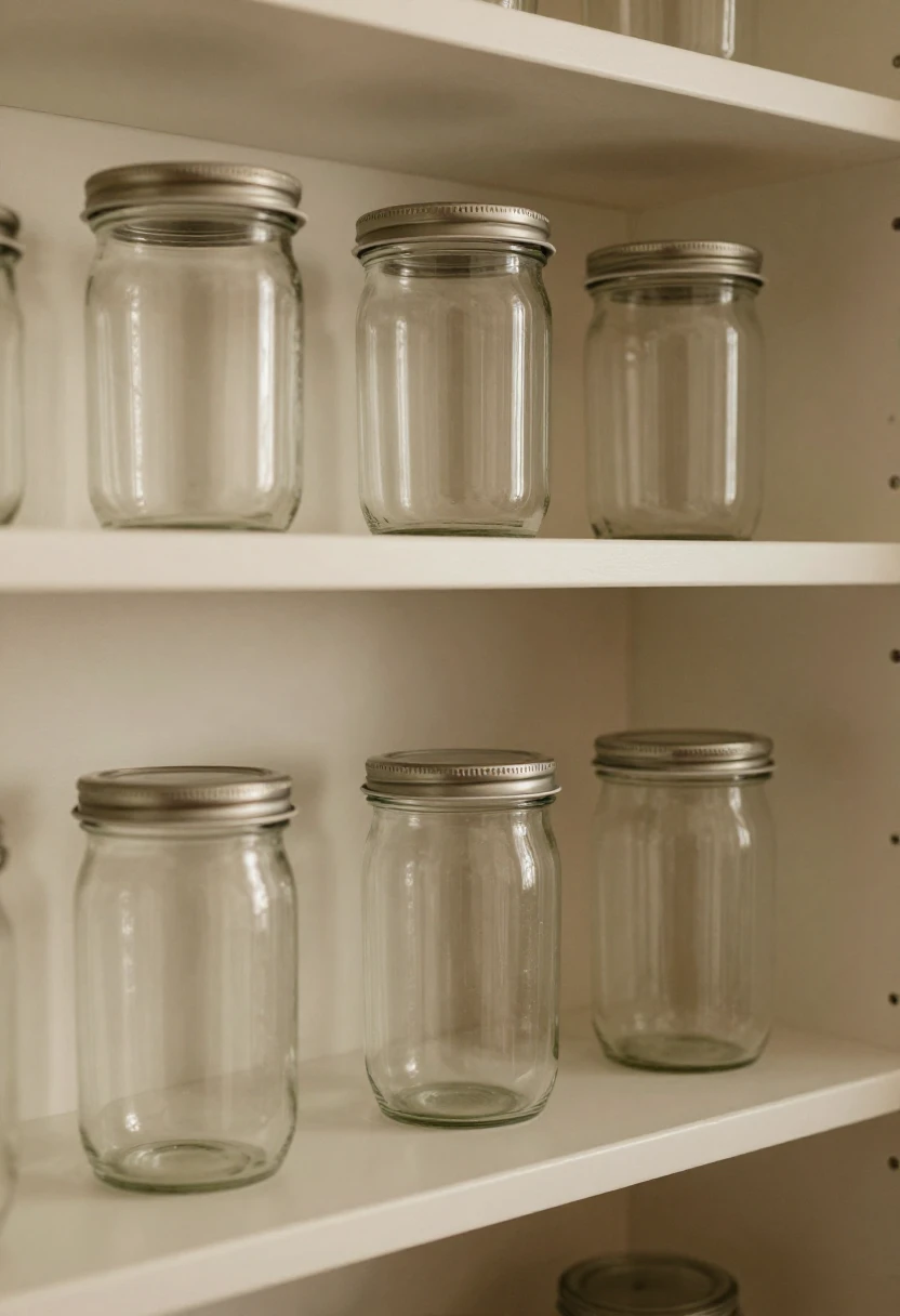 Clean covered containers used for storing purified water safely